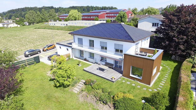 Luftaufnahme des Hauses