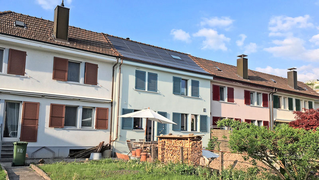 ein Reiheneinfamilienhaus